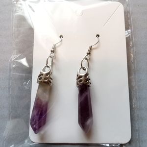 Amethyst Crystal Earrings